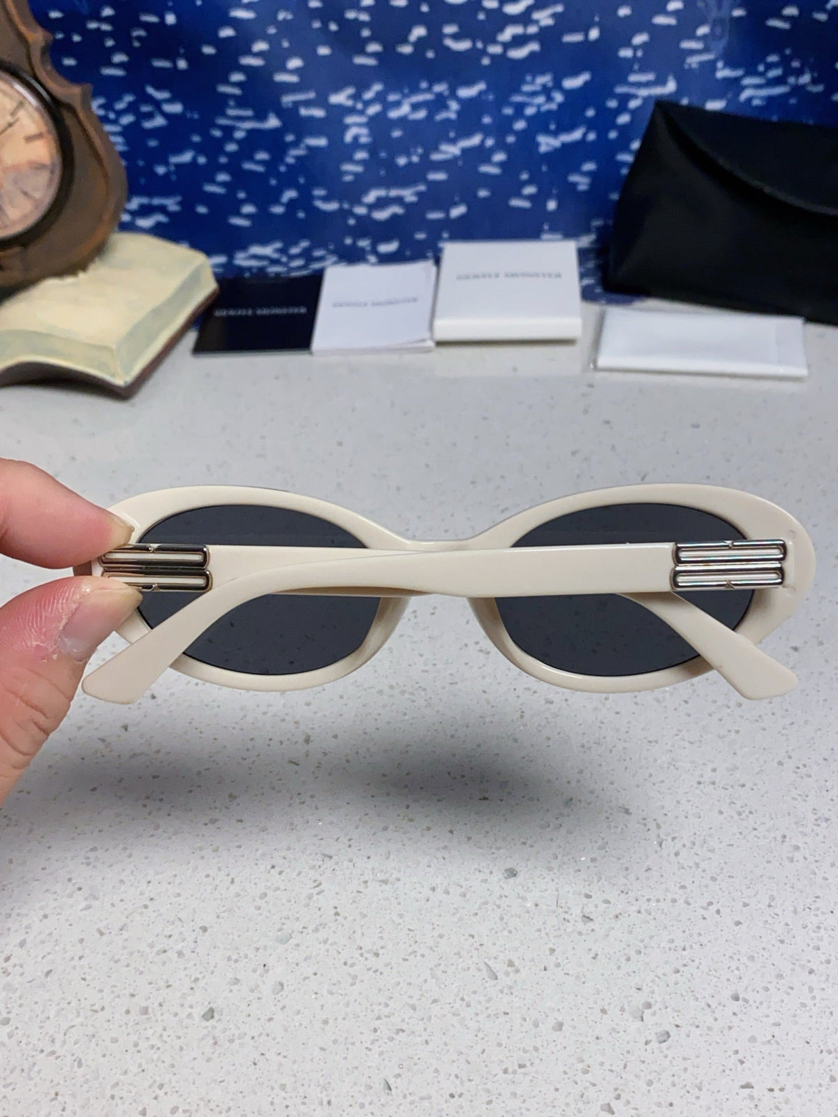 Gentle Monster JEANS Cat-Eye Silver Lens Sunglasses for Men & Women - detail image 5