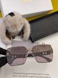 Dior D3550 Square Black Lens Sunglasses for Men & Women - 867136