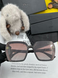 Dior CD3290 Polarized Square Black Lens Sunglasses for Women - 867132