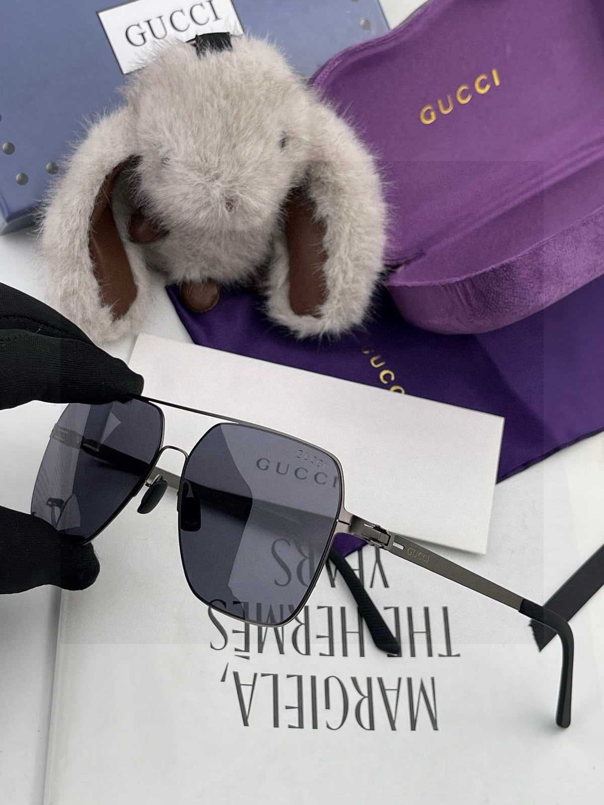 Gucci G3733 Polarized Fashion Black Lens Sunglasses for Men & Women - 866951 - detail image 4