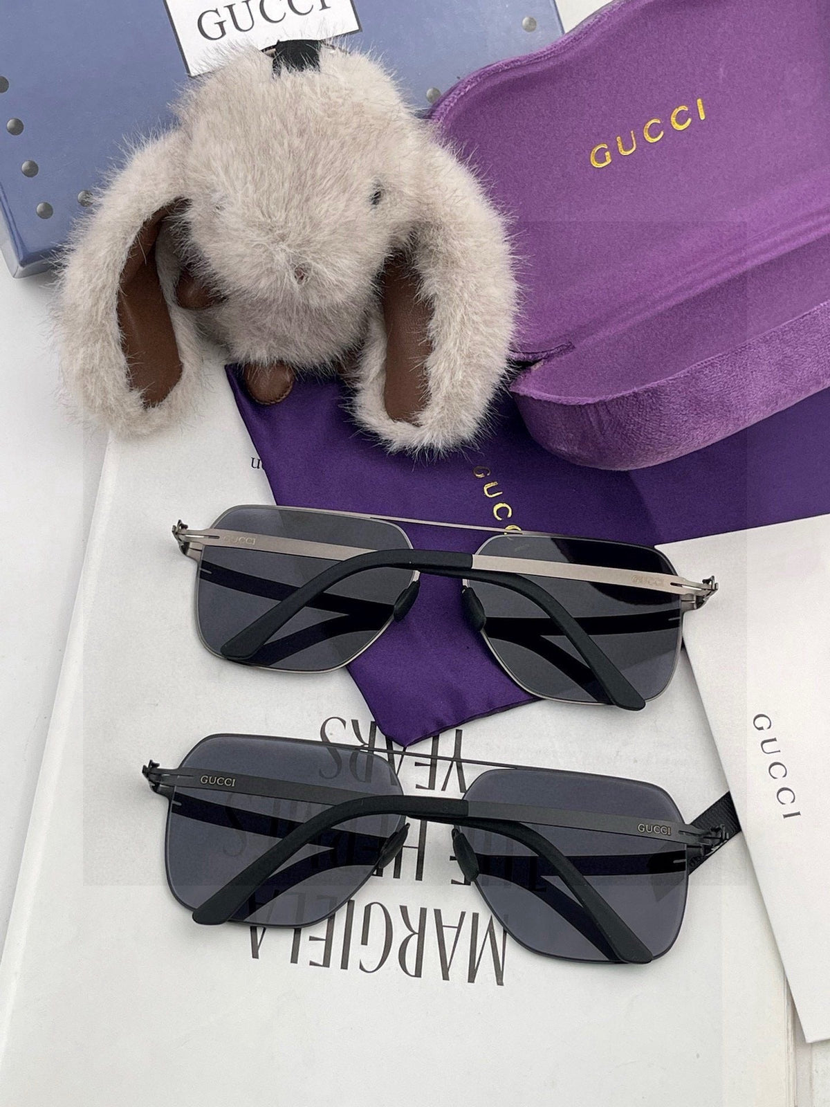 Gucci G3733 Polarized Fashion Black Lens Sunglasses for Men & Women - 866951 - detail image 5