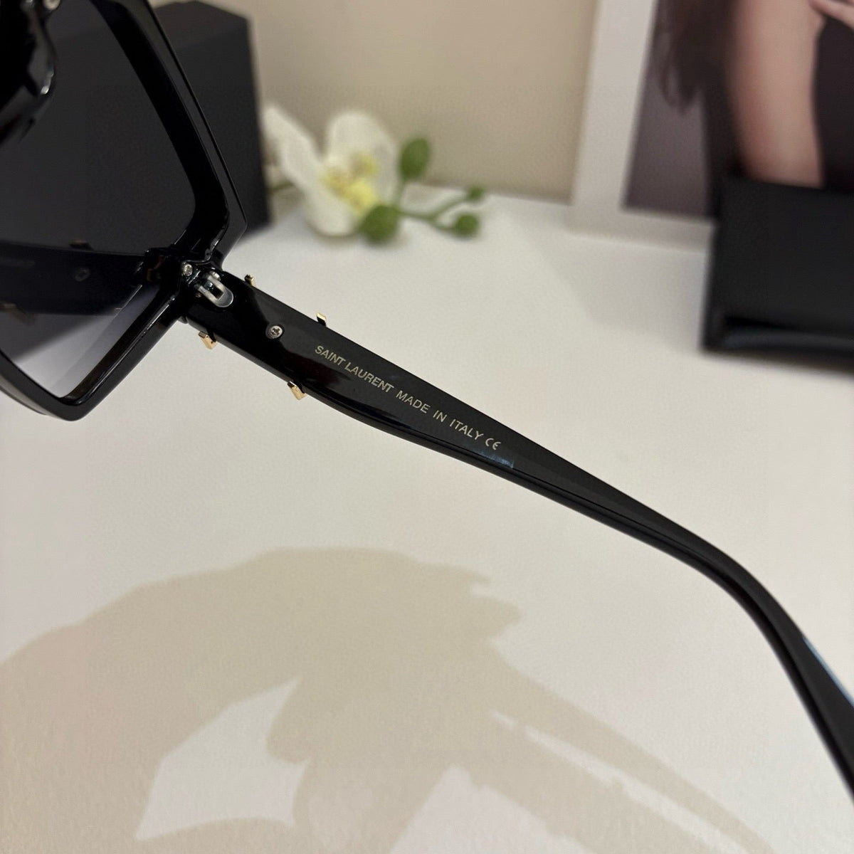 Saint Laurent Metal Fashion Silver Lens Sunglasses for Men & Women - 431914