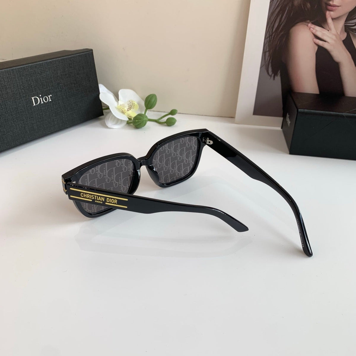 Dior Square Gray Lens Sunglasses for Men & Women - 382424 - detail image 3