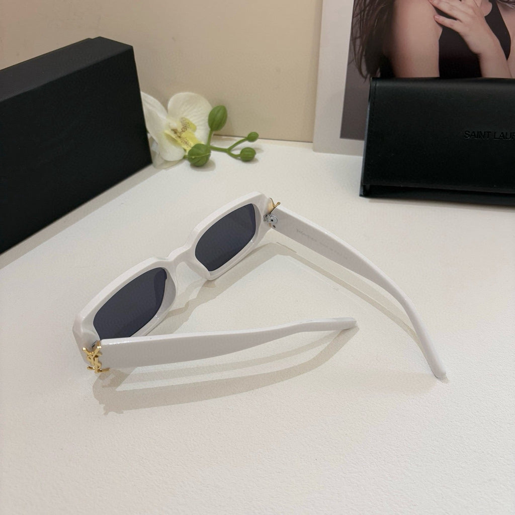 Saint Laurent Metal Fashion Silver Lens Sunglasses for Men & Women - 398784 - detail image 3