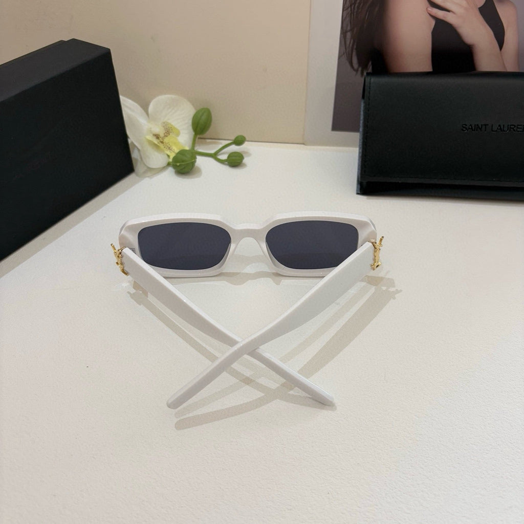 Saint Laurent Metal Fashion Silver Lens Sunglasses for Men & Women - 398784 - detail image 4
