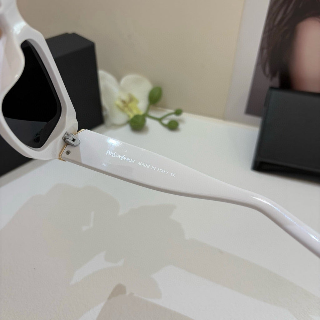 Saint Laurent Metal Fashion Silver Lens Sunglasses for Men & Women - 486906 - detail image 5