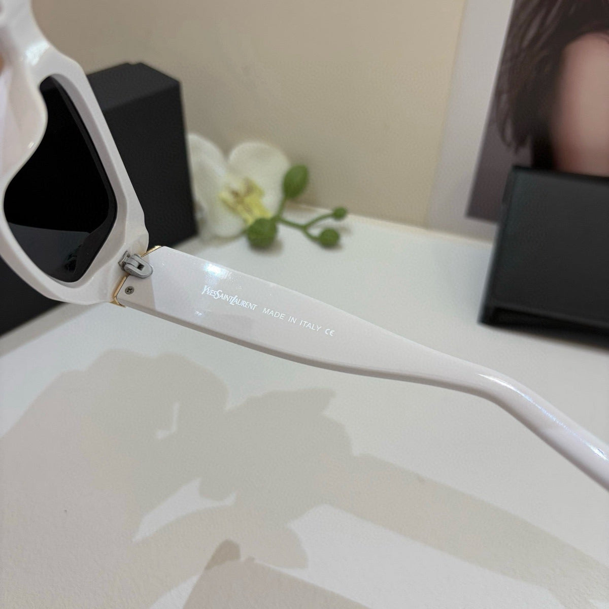 Saint Laurent Metal Fashion Silver Lens Sunglasses for Men & Women - 398784 - detail image 5