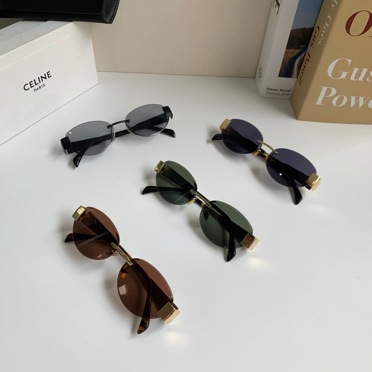 Celine Round Silver Lens Sunglasses for Men & Women - 449242 - detail image 9