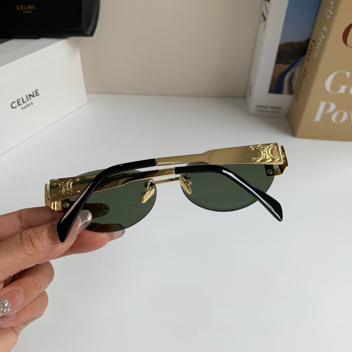 Celine Round Silver Lens Sunglasses for Men & Women - 358280 - detail image 6