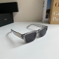 Dior Polarized Square Silver Lens Sunglasses for Men & Women - 358209