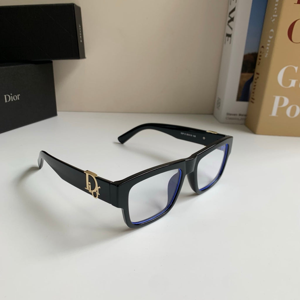 Dior Polarized Square Silver Lens Sunglasses for Men & Women - 358213
