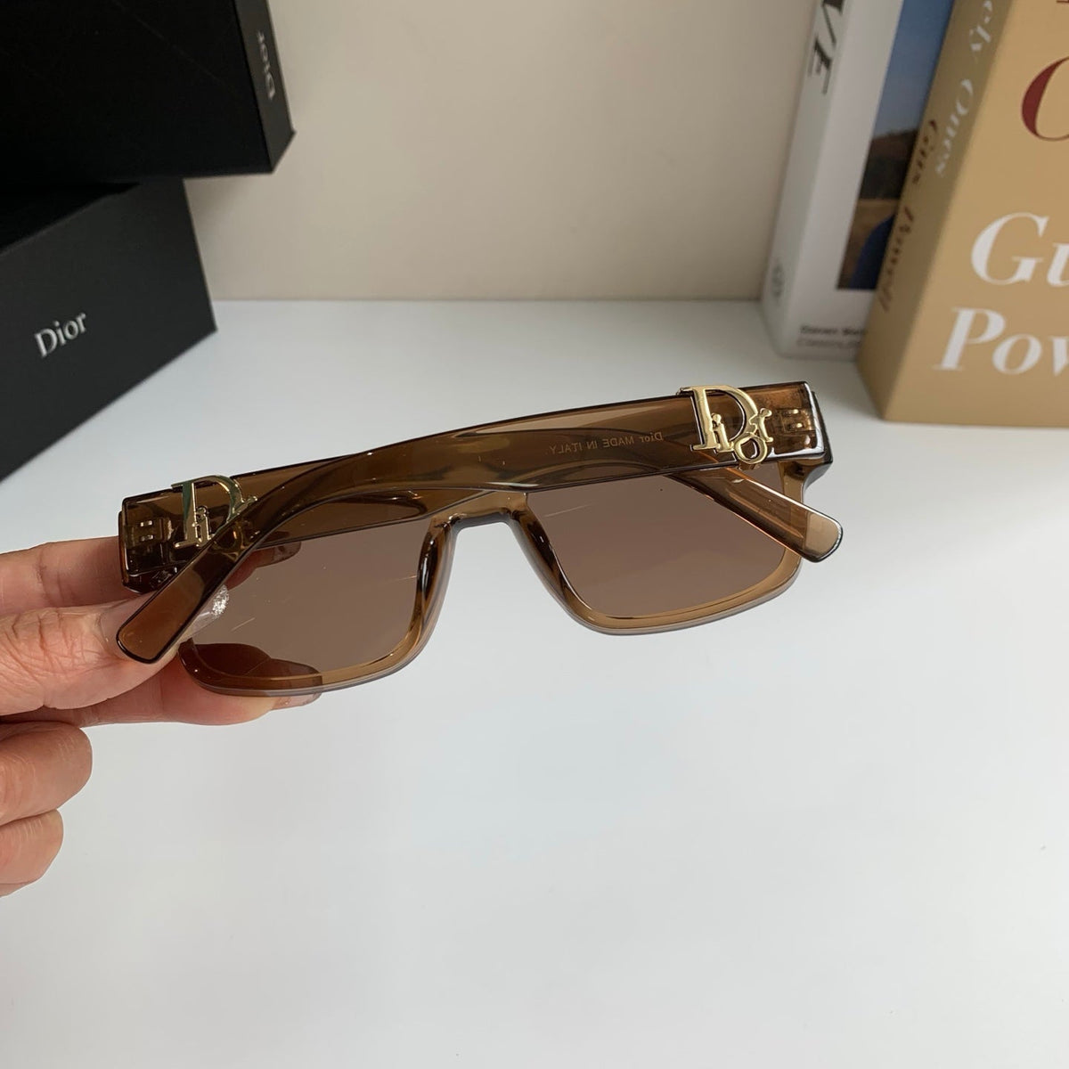 Dior Polarized Square Brown Lens Sunglasses for Men & Women - 358214 - detail image 6