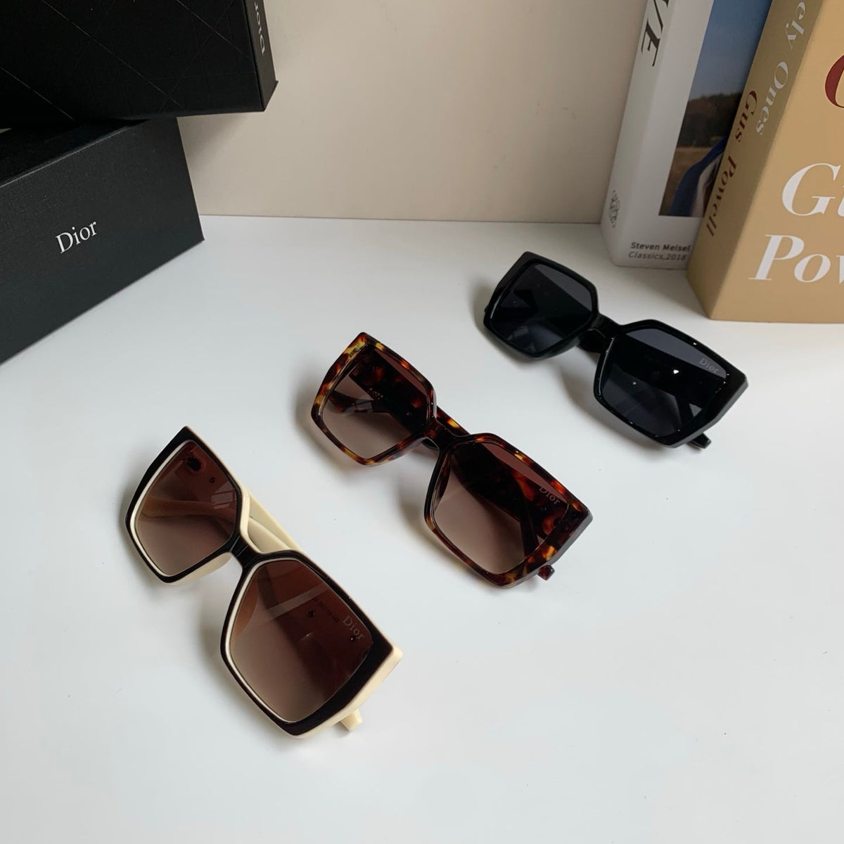 Dior Polarized Square Red Lens Sunglasses for Men & Women - 371930 - detail image 9
