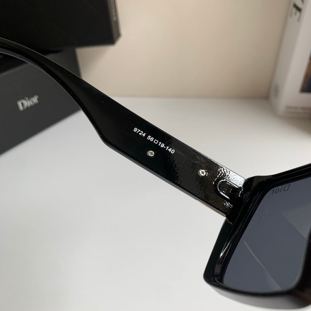Dior Polarized Square Black Lens Sunglasses for Men & Women - 371932 - detail image 6