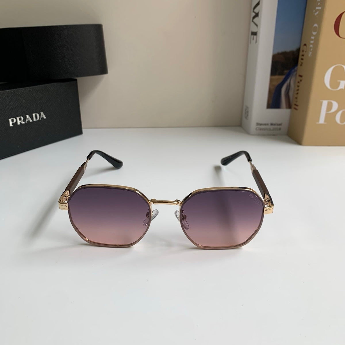 Prada Metal Fashion Silver Lens Sunglasses for Men & Women - 465598 - detail image 5