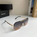 Prada Oversized Silver Lens Sunglasses for Men & Women - 487033