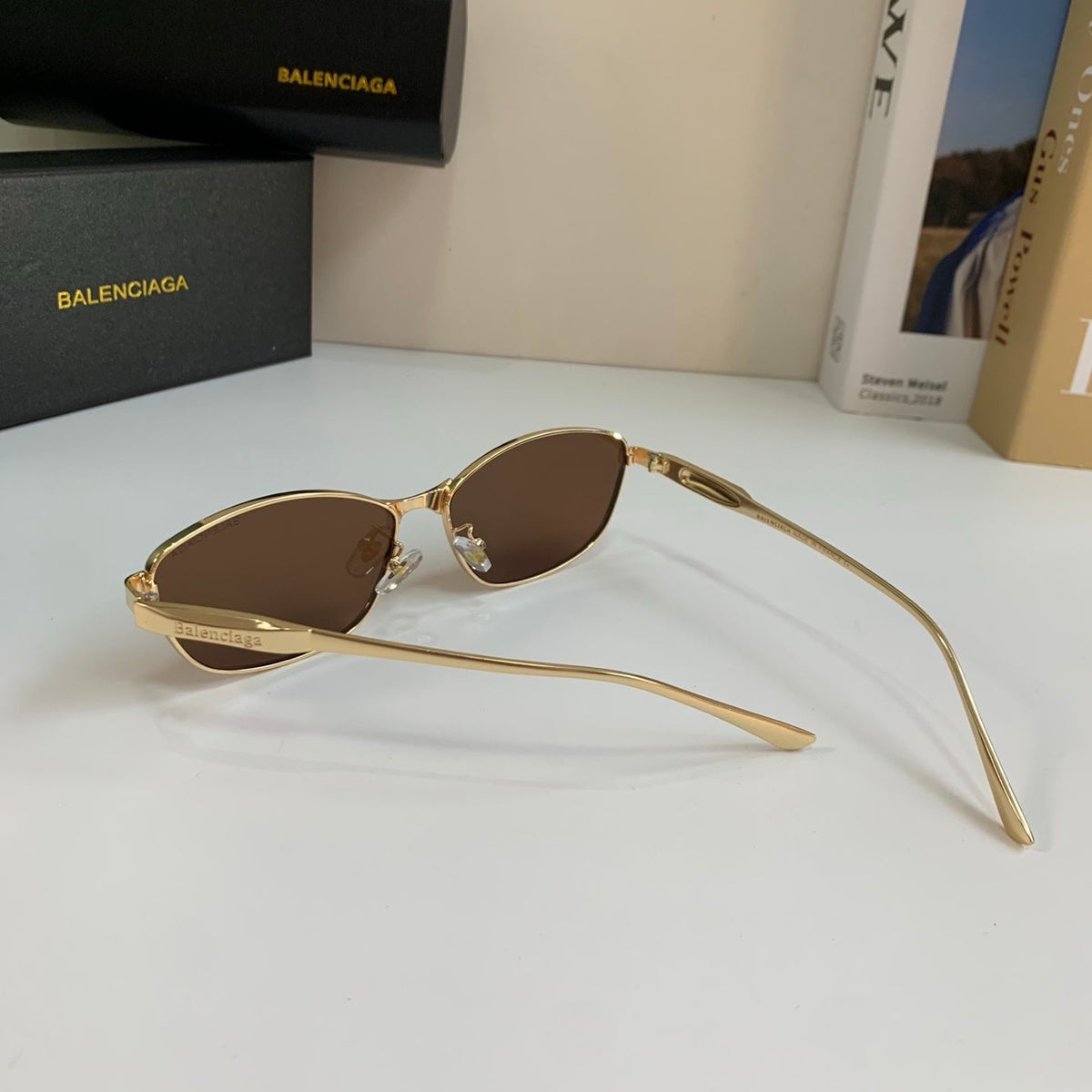 Balenciaga Fashion Brown Lens Sunglasses for Men & Women - detail image 7