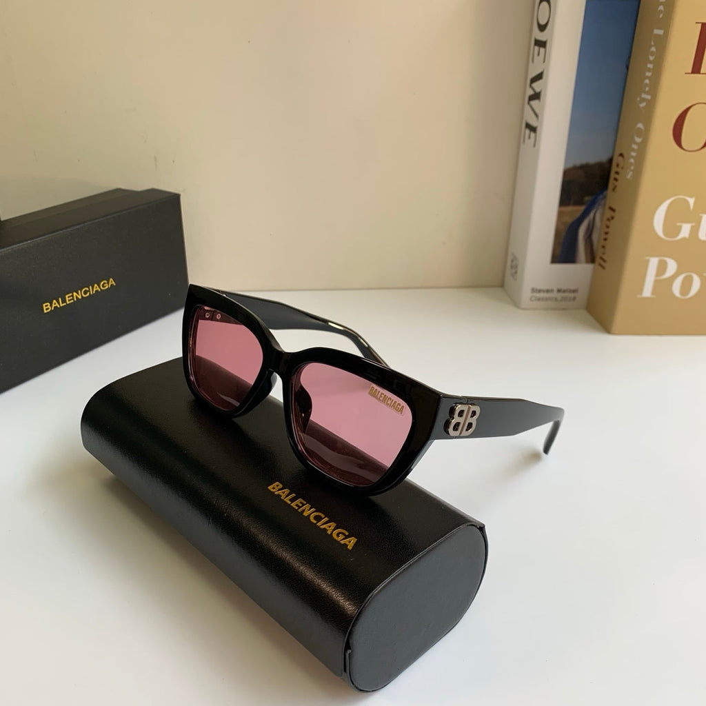Balenciaga Square Red Lens Sunglasses for Men & Women - 372352 - detail image 5