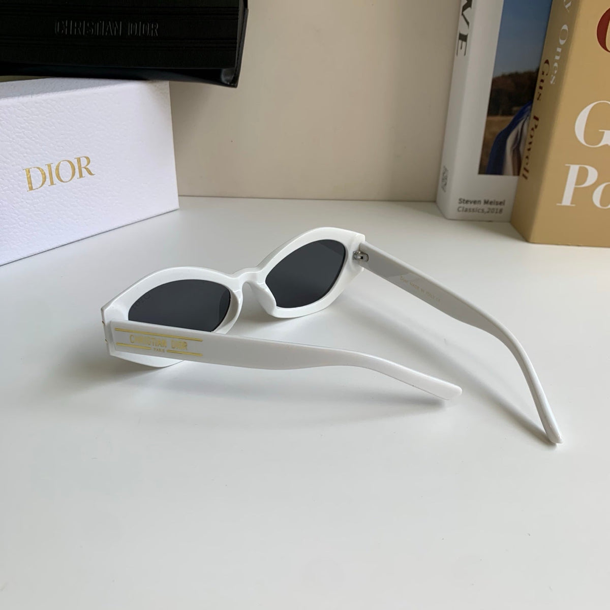 Dior Polarized Cat-Eye Silver Lens Sunglasses for Men & Women - 382466 - detail image 8