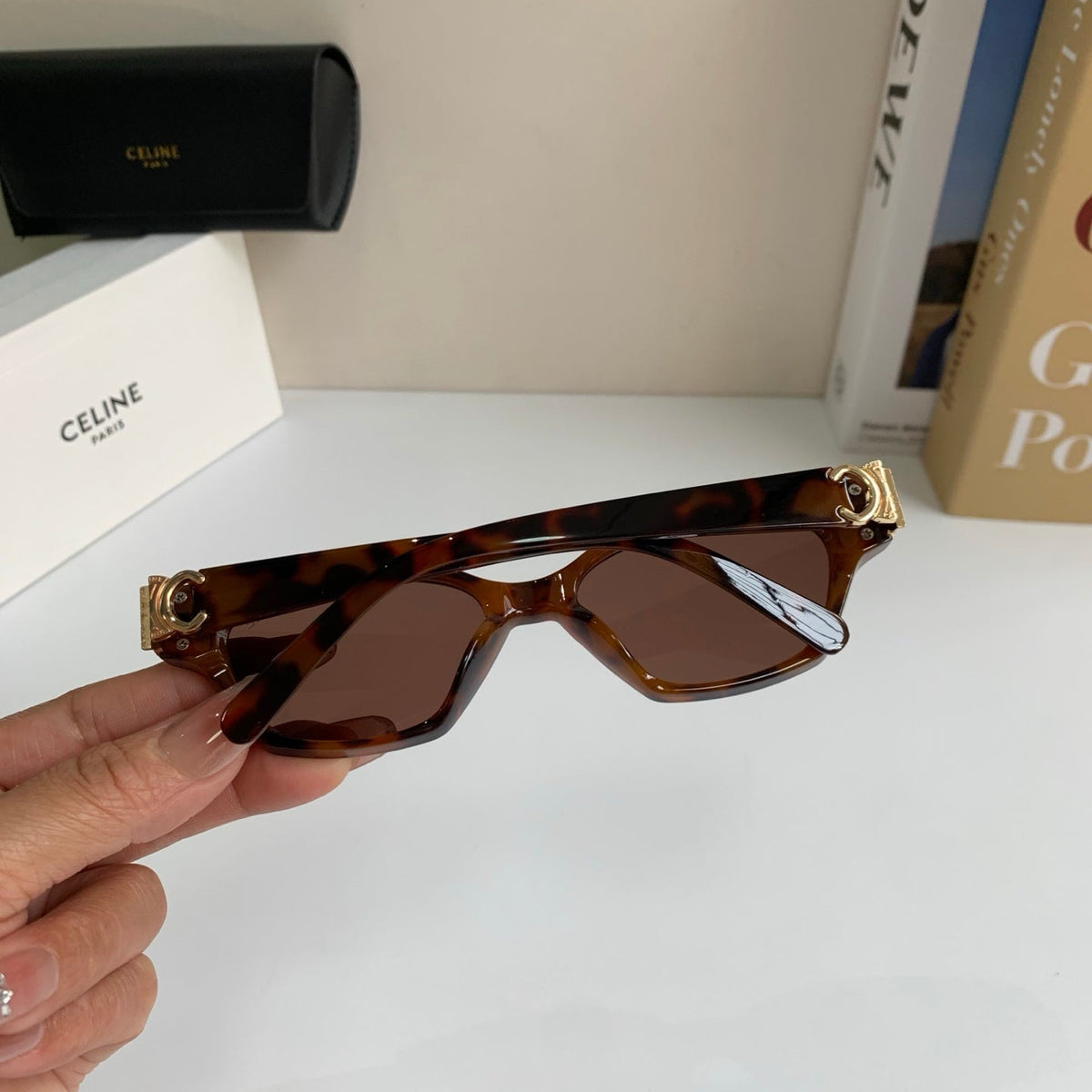 Celine Square Red Lens Sunglasses for Men & Women - 415607 - detail image 6