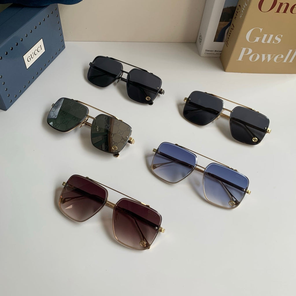 Gucci Metal Square Silver Lens Sunglasses for Men & Women - 486422 - detail image 10