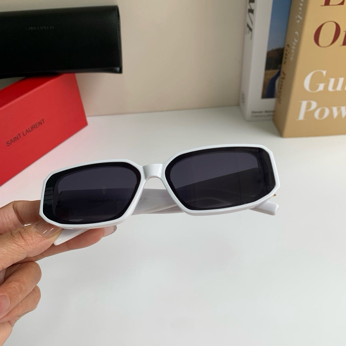 Saint Laurent Square Silver Lens Sunglasses for Men & Women - 358264 - detail image 4