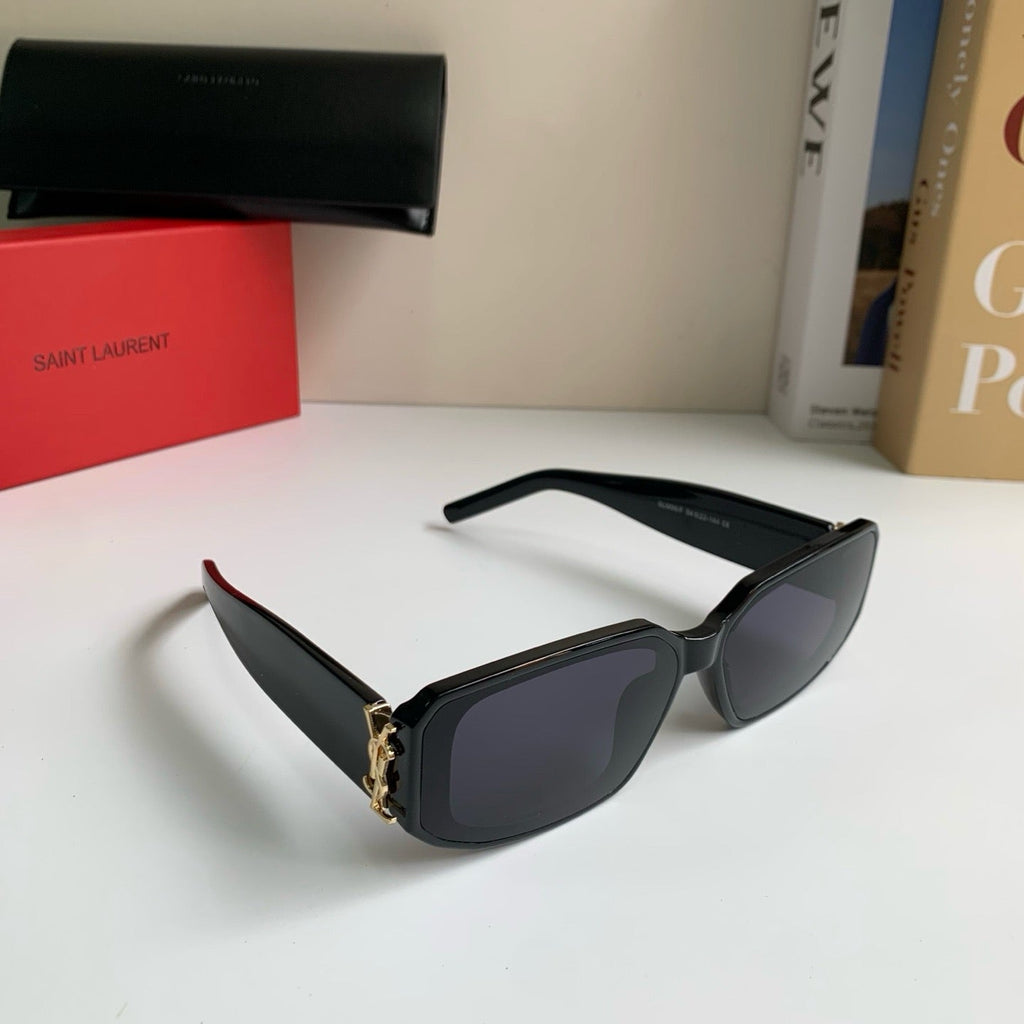 Saint Laurent Square Black Lens Sunglasses for Men & Women - 358265