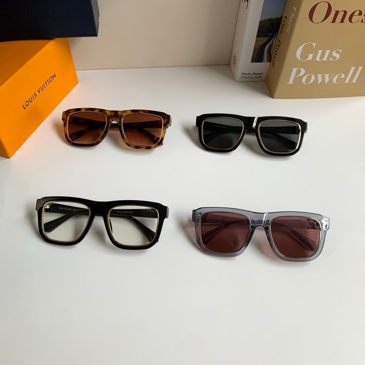 Louis Vuitton Square Brown Lens Sunglasses for Men & Women - 448536 - detail image 9