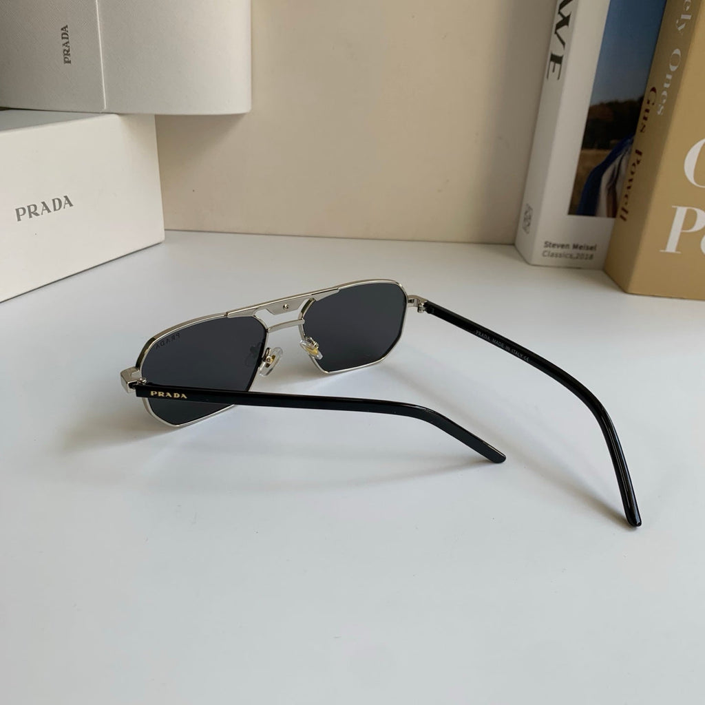 Prada Metal Fashion Silver Lens Sunglasses for Men & Women - 487108 - detail image 6