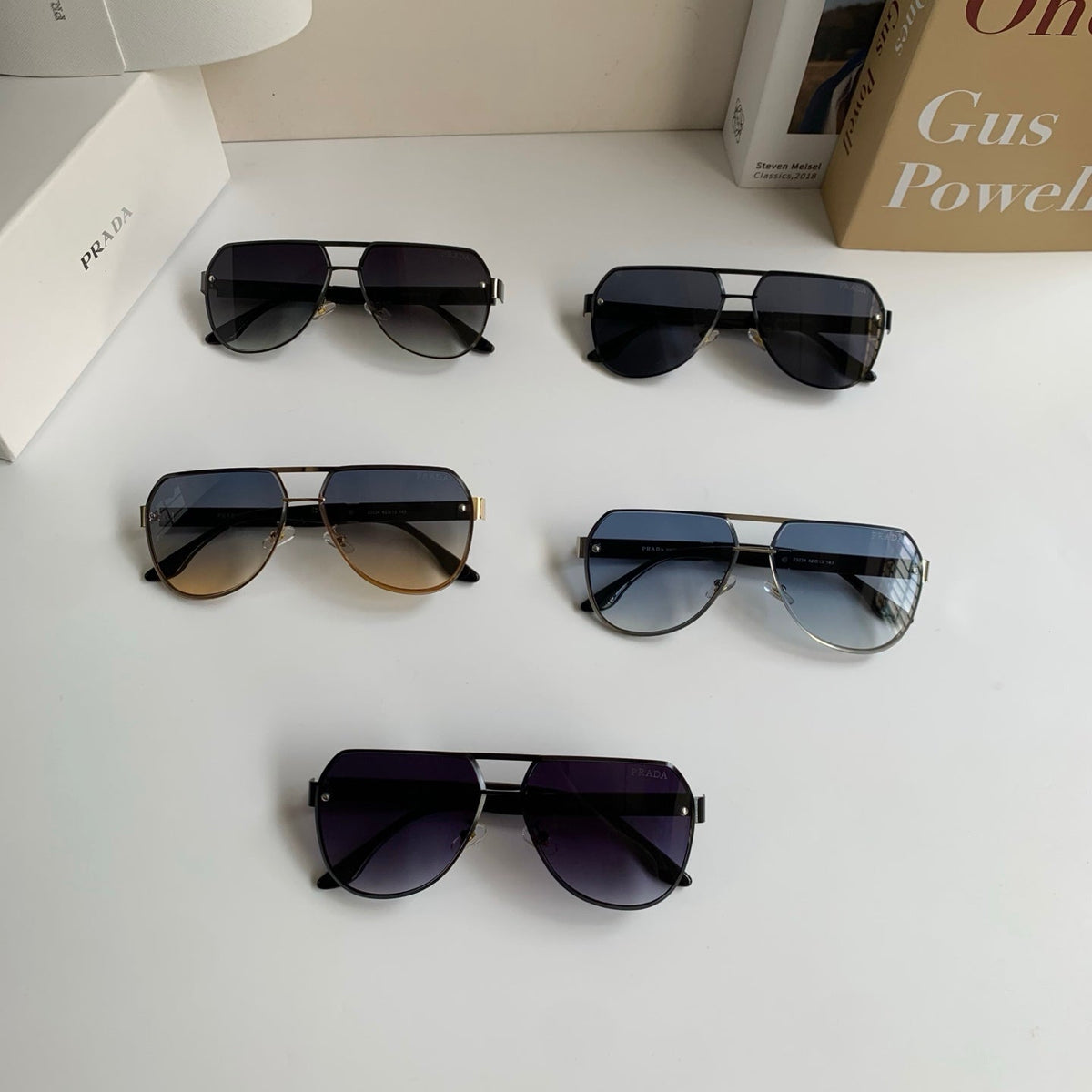 Prada Metal Aviator Silver Lens Sunglasses for Men & Women - 487131 - detail image 9