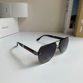 Prada Metal Aviator Silver Lens Sunglasses for Men & Women - 487131